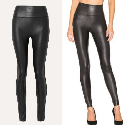 Spanx Faux Leather Leggings in Black Size S